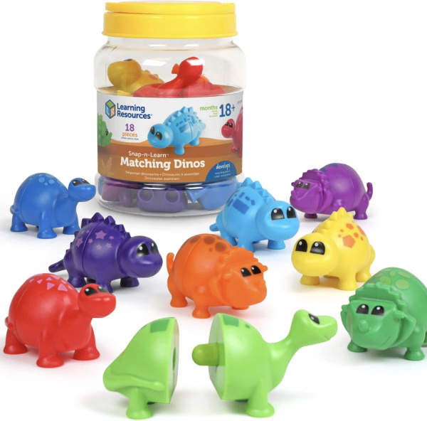 Learning Resources  - Snap-n-Learn - dinosauří třídicí a spojovací hra Learning Resources