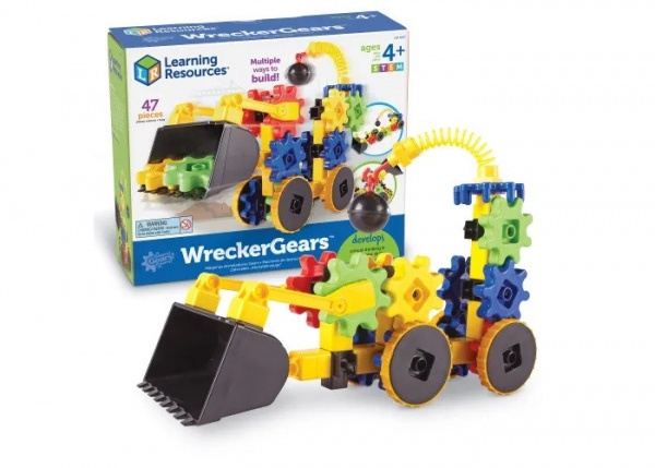 Stavební auto - ozubená kola Montessori