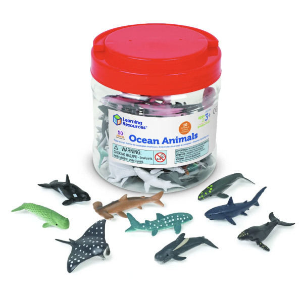 Learning Resources – Moře - počítací figurky zvířátek 60 ks (LER0799) Learning Resources