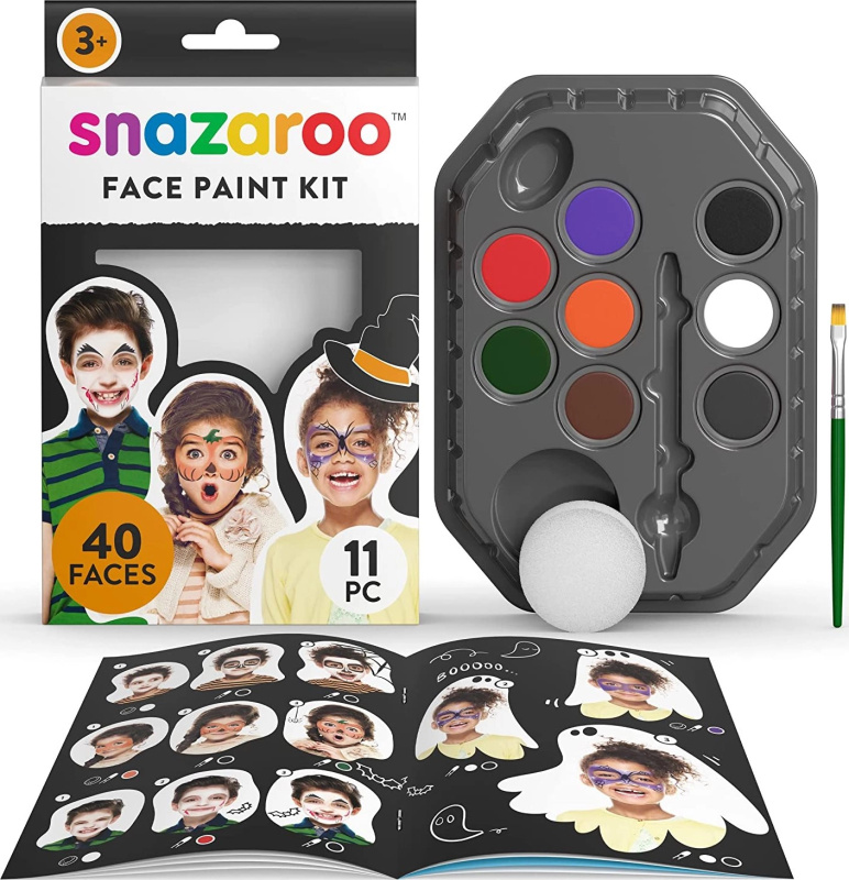 Snazaroo Barvy na obličej Velká sada obličejových barev Halloween