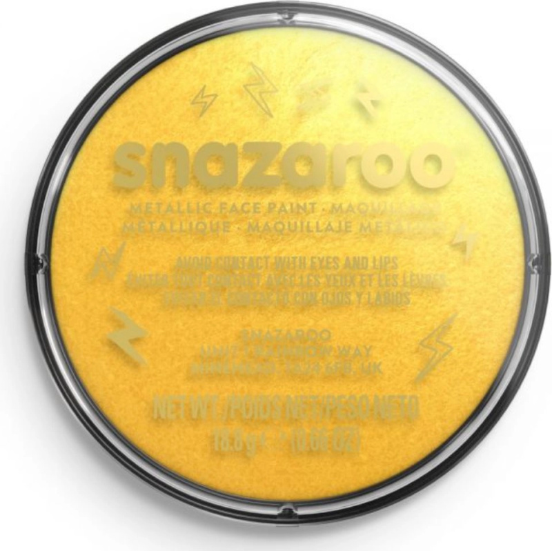 Snazaroo barva na obličej metalická18ml zlatá
