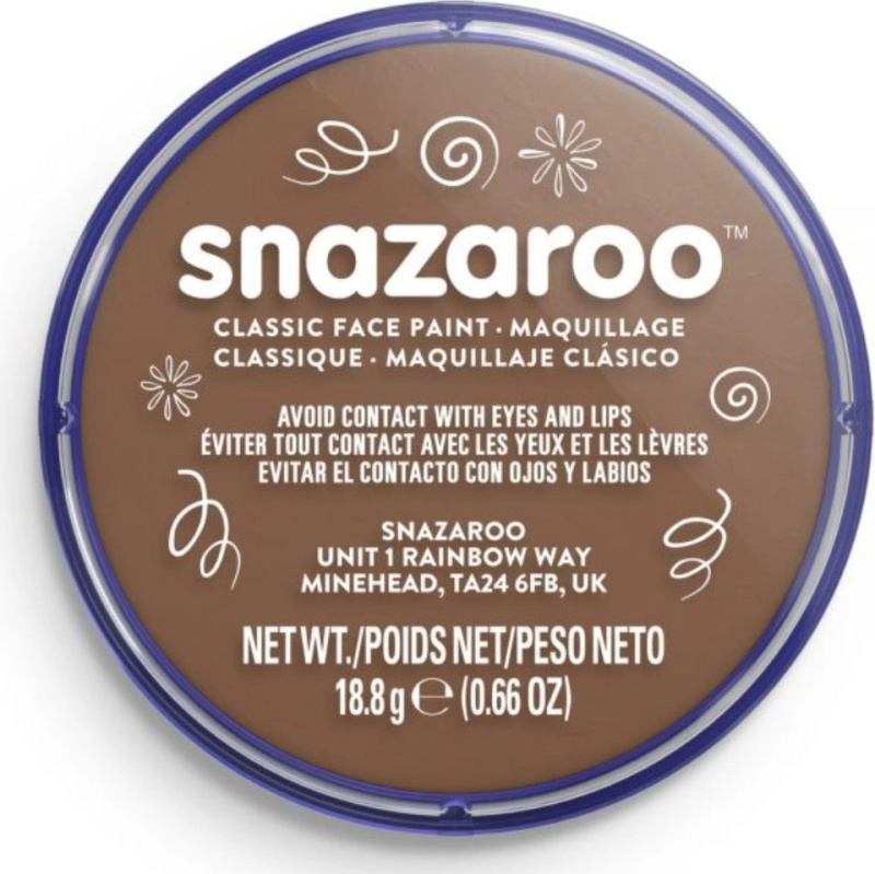 Snazaroo barva 18ml hnědá béžová