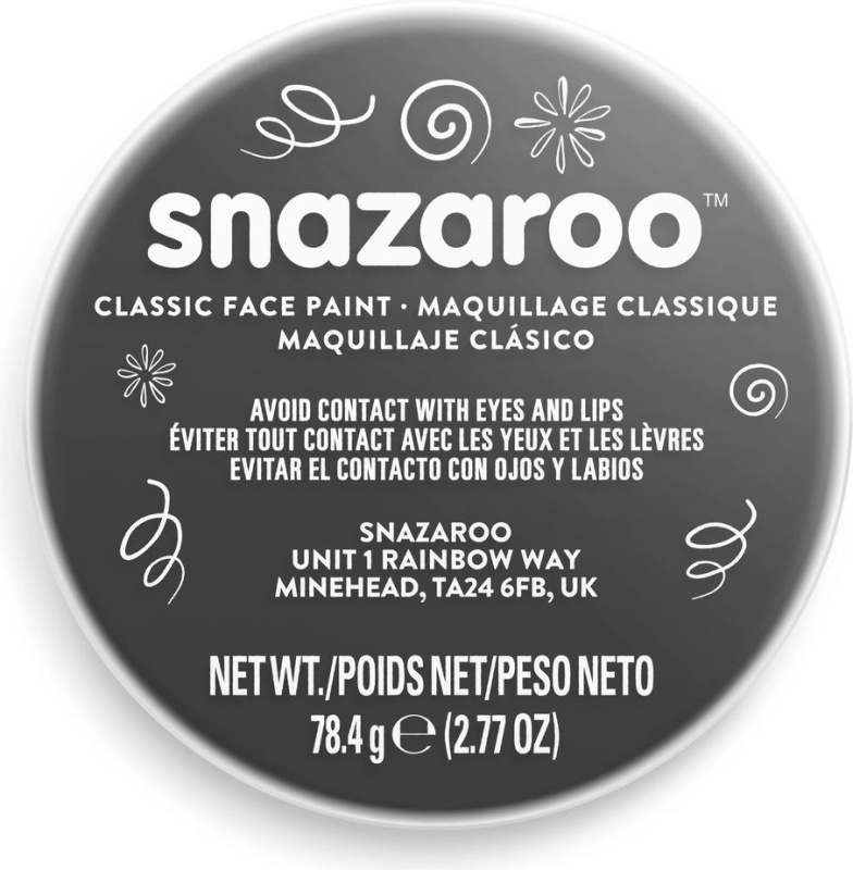 Snazaroo barva na obličej 75 ml Černá