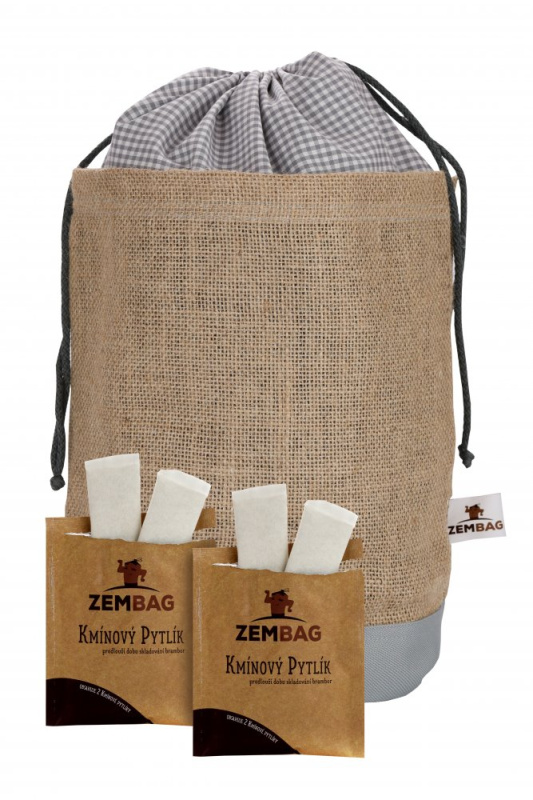 Zembag Šedý na 10 kg brambor + 4 kmínové pytlíky
