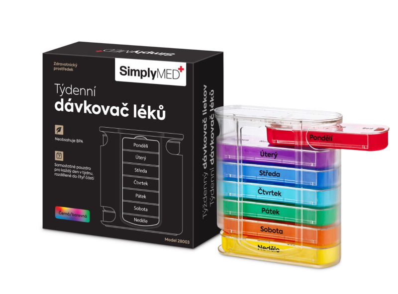 SIMPLYMED Dávkovač léků týdenní 28003 vertical