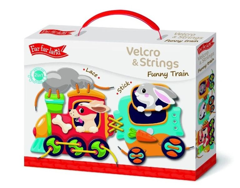 PEXI Velcro skládačky - Výuková hra - Veselý vlak