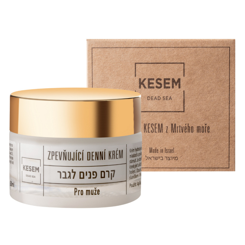 KESEM Dead sea Zpevňující denní krém pro muže, 50 ml