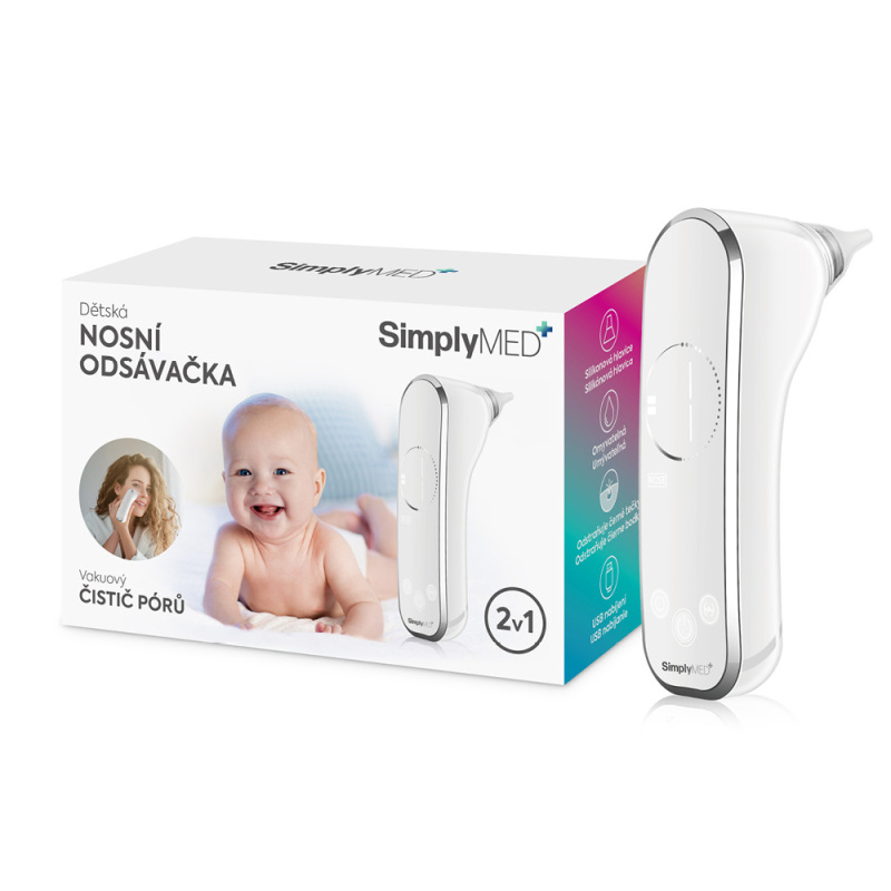 SimplyMed JY-922 Dětská nosní odsávačka a čistič pórů 2v1