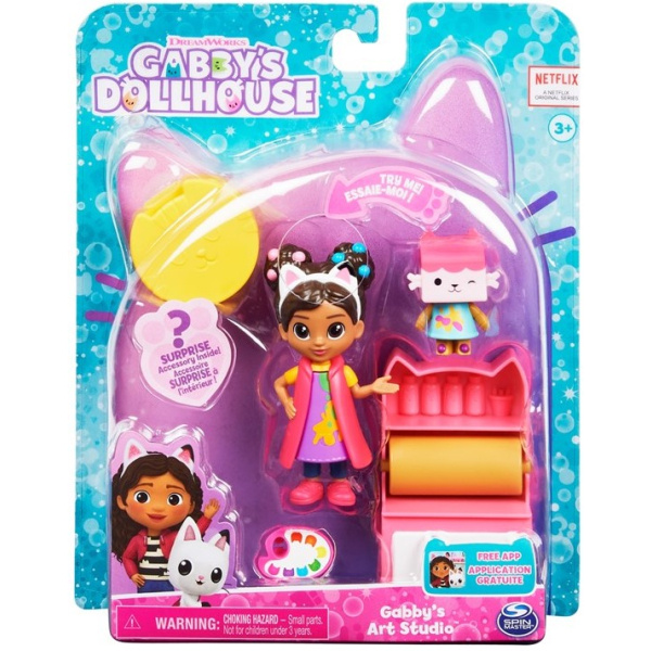 Spin Master Gabby's Dollhouse Kočičí hrací sada Umělecké studio