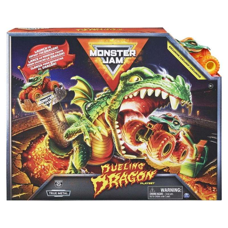 MONSTER JAM - Hrací set DUELING DRAGON, 1:64