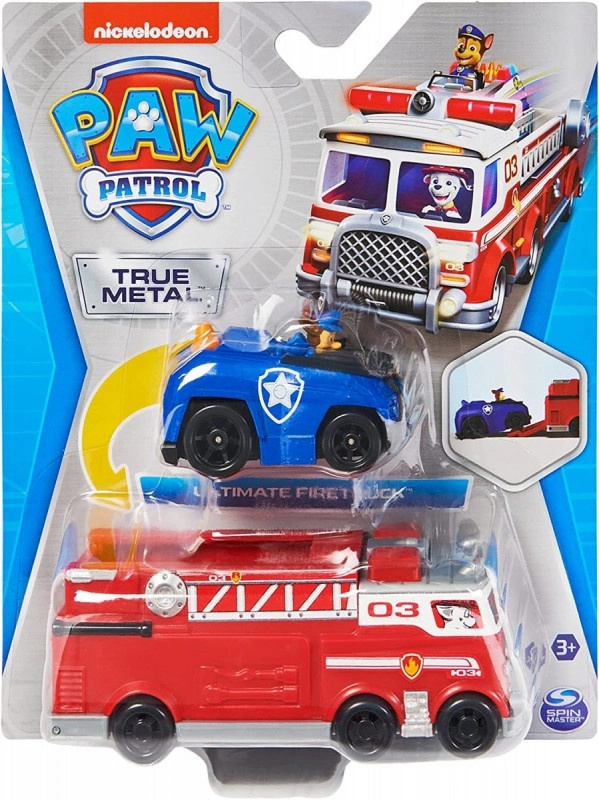 Spin Master PAW PATROL HASIČSKÝ VŮZ DIE-CAST S AUTÍČKEM