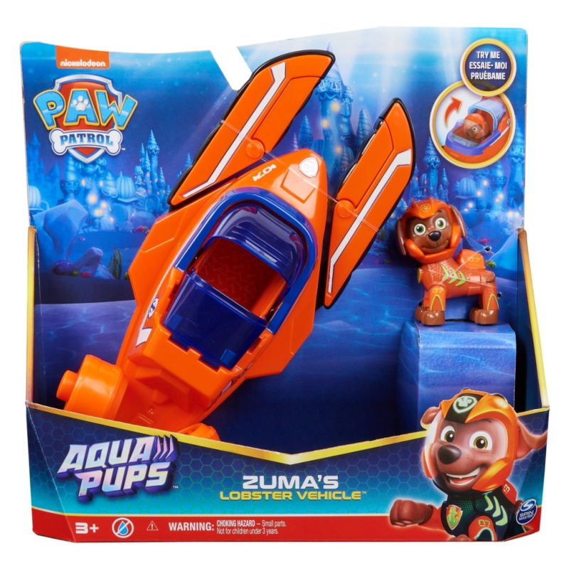 Psi patrol aqua pups – podmořské vozidlo Zuma s figurkou