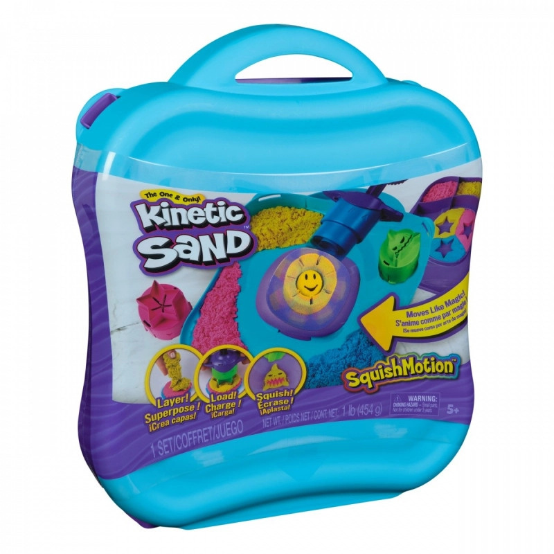SPIN MASTER Kinetic Sand Squish Motion set kinetický písek s nástroji 6069401