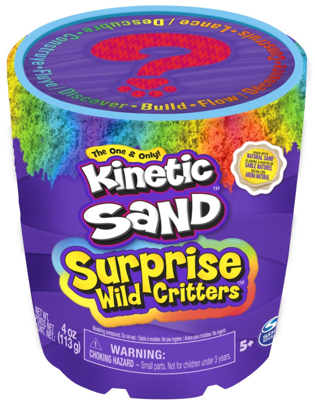 Spin Master Kinetic Sand kyblík písku s překvapením 113g více druhů