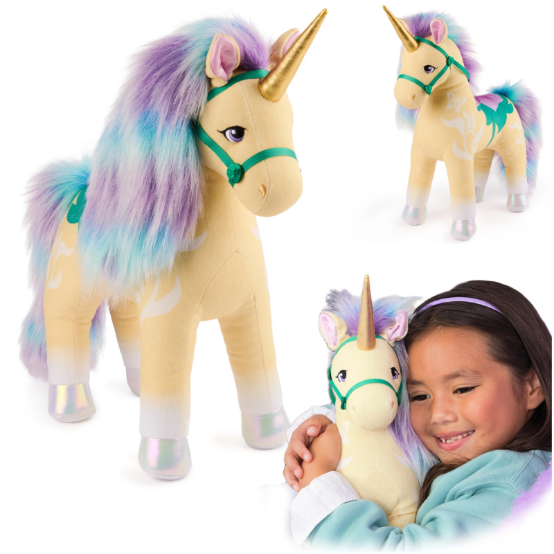 Plyšový jednorožec Leaf z Unicorn Academy 38 cm