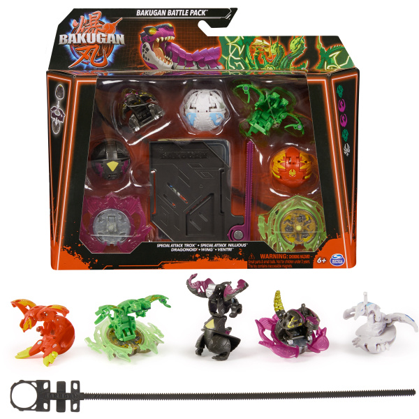 Bakugan - 5 balení speciální útok trox S6 solid
