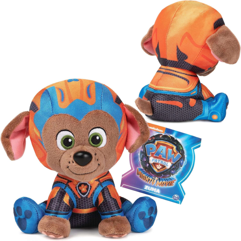 Plyšák Zuma z PAW PATROL The Mighty Movie 17 cm