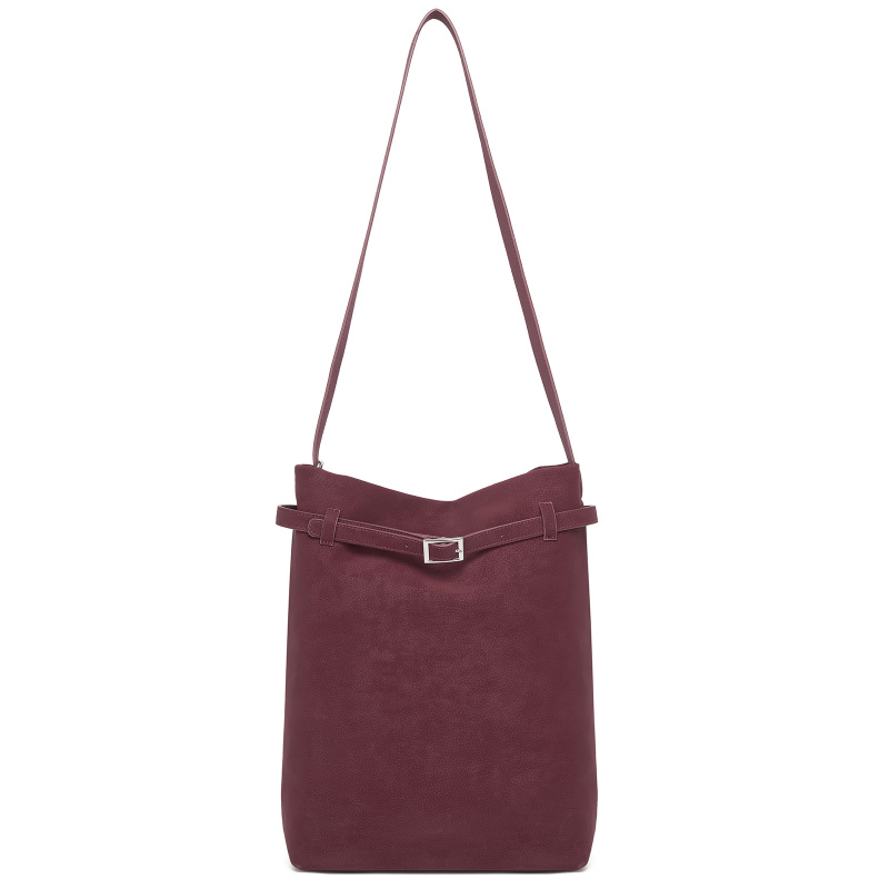 Minimalistická vertikální kabelka Miss Lulu - burgundy