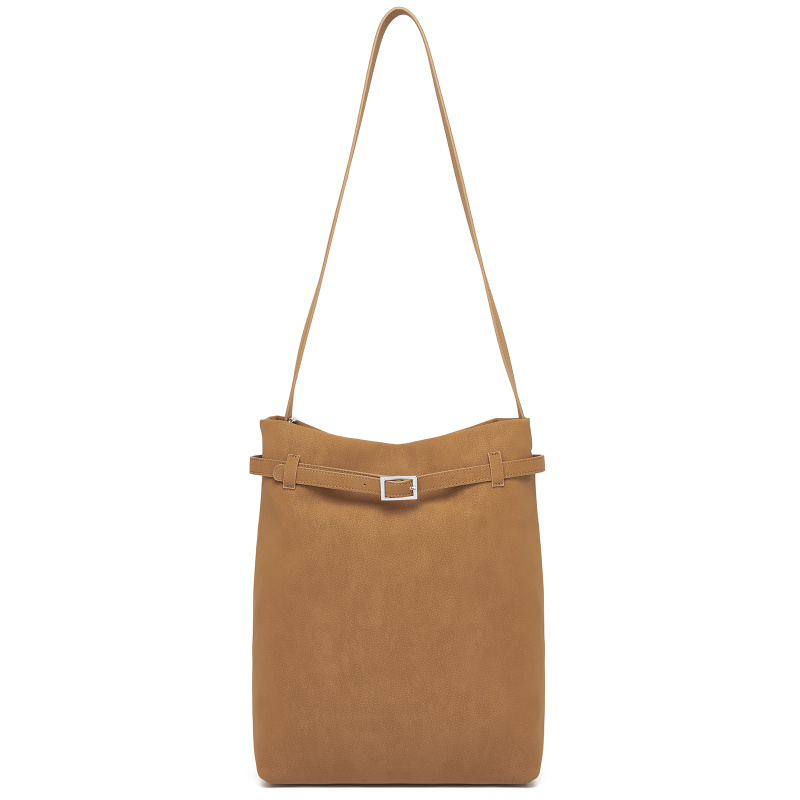 Minimalistická vertikální kabelka Miss Lulu - hnědá