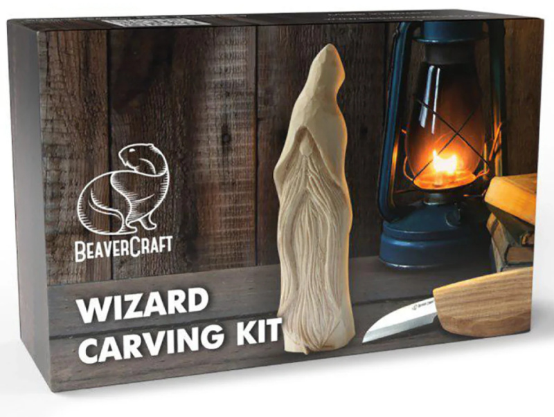BeaverCraft Dárková vyřezávací sada DIY03 Čaroděj - Wizart Carving Kit