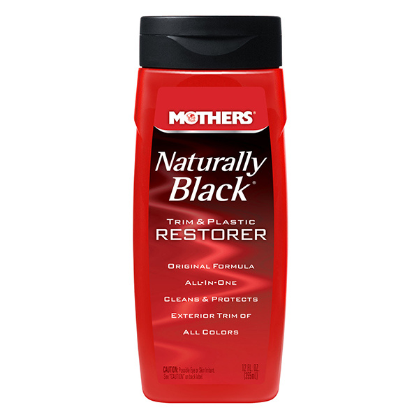 Mothers Polish Mothers Naturally Black Trim and Plastic Restorer - oživovač nelakovaných plastů tekutý, 355 ml