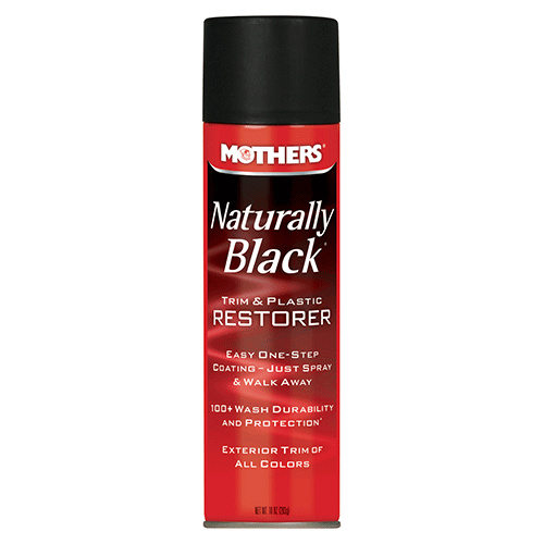 Mothers Polish Mothers Naturally Black Trim and Plastic Restorer - oživovač nelakovaných plastů, sprej 295 ml