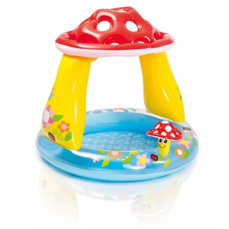 Intex 57114 bazén dětský se stříškou muchomůrka
