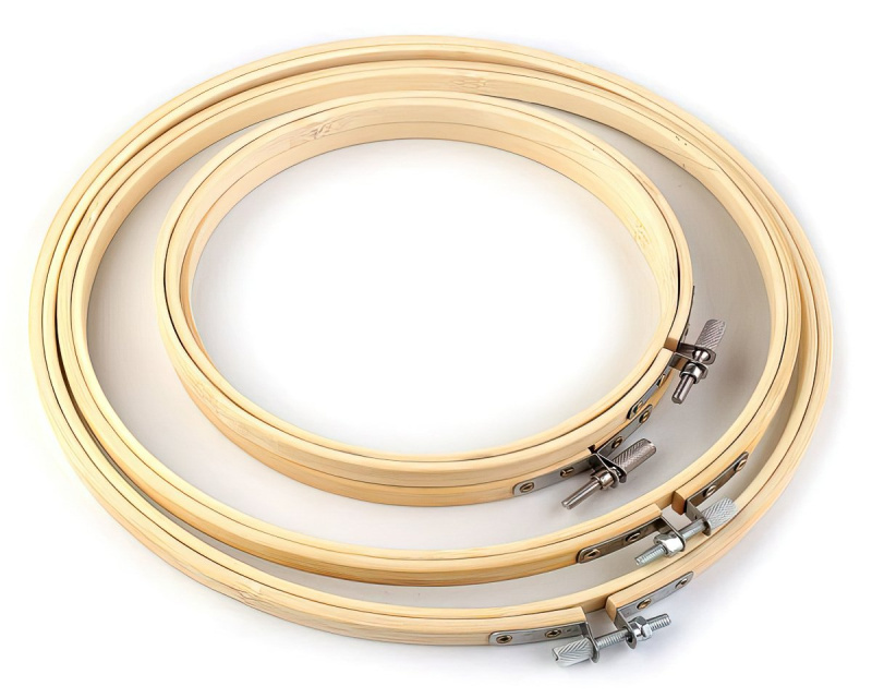 Stoklasa Vyšívací bambusové kruhy 750562, světlé, sada 4 kusy, průměr 12; 15; 20,3; 22,5cm