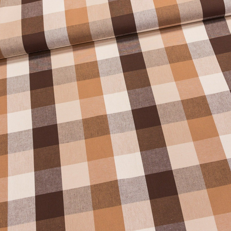 KANAFAS CZ Pravý český bavlněný kanafas ŽOFIE K3,5 15303 kostka 3,5cm, žluto-modro-zelený, š.140cm (látka v metráži)