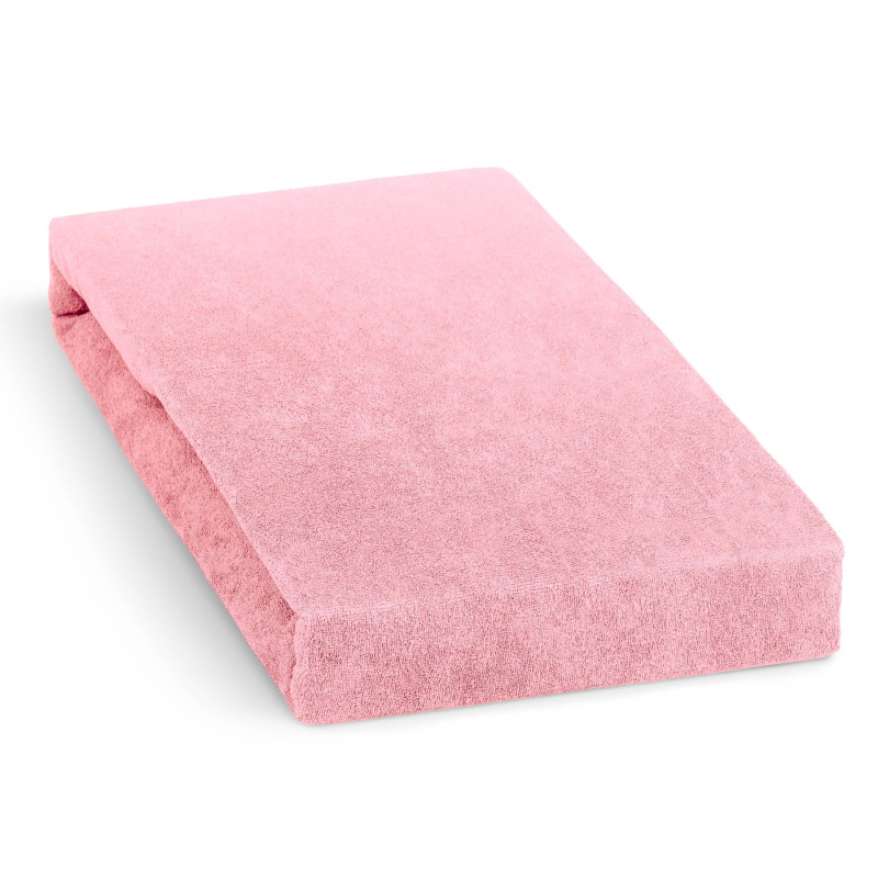 Polášek froté prostěradlo 90x200cm, růžové