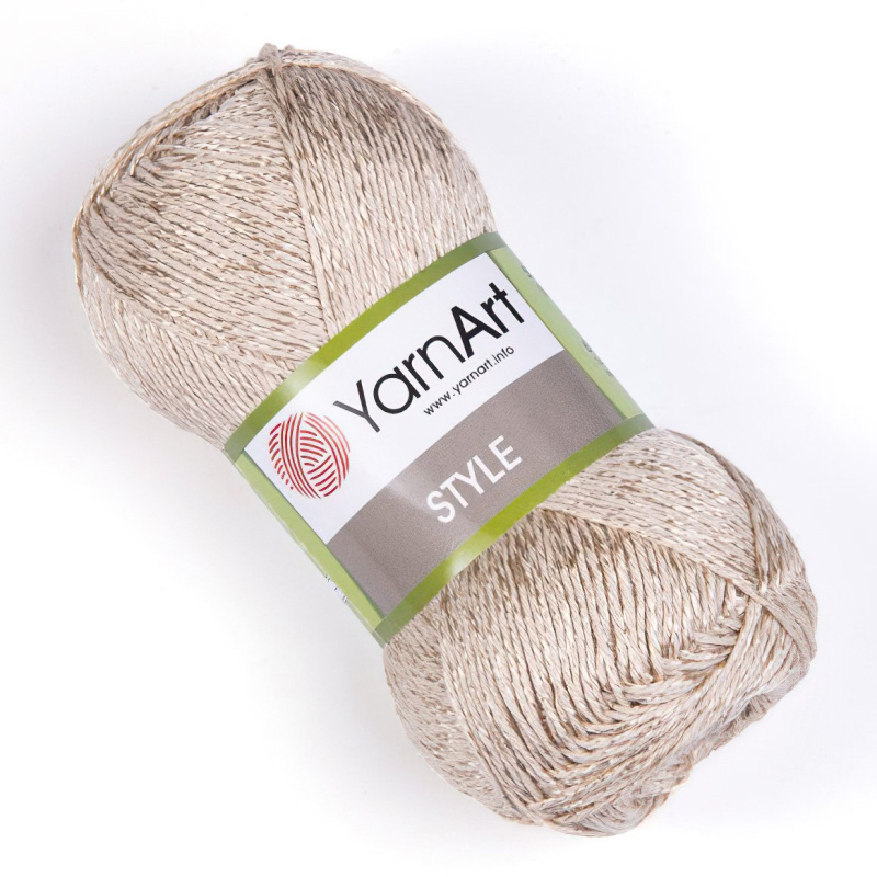 Pletací / háčkovací příze YarnArt STYLE 654 kakaová, jednobarevná, viskózová, 50g/185m