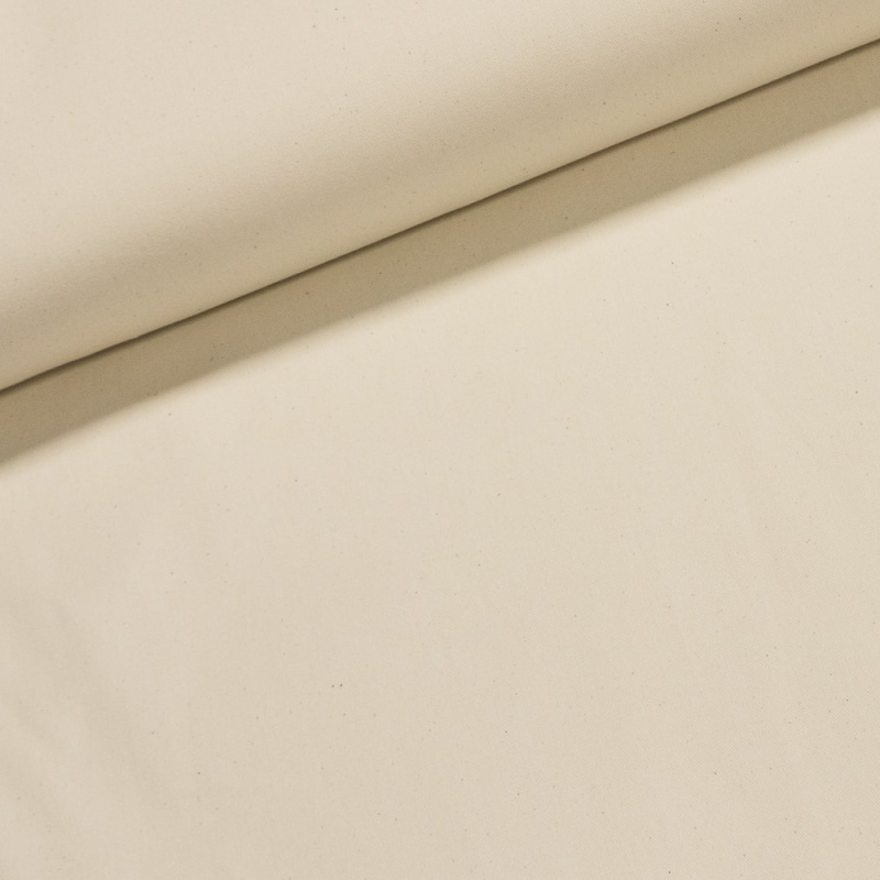 Bavlněný kepr ECRU jednobarevná režná, š.160cm (látka v metráži)