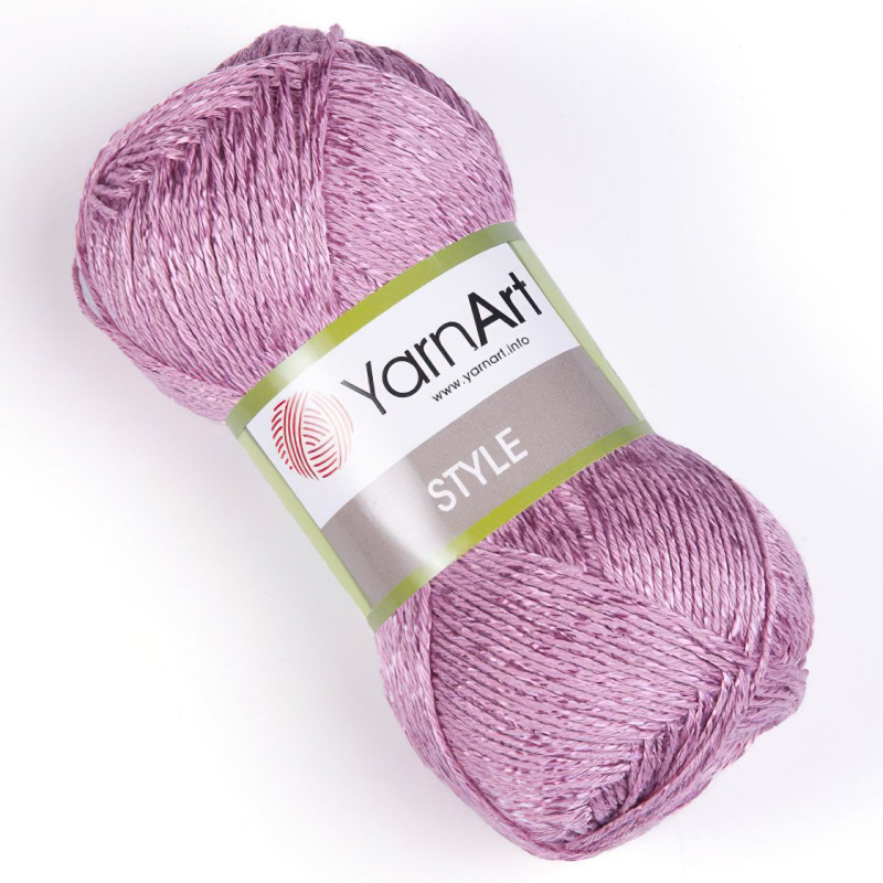 Pletací / háčkovací příze YarnArt STYLE 671 starorůžová, jednobarevná, viskózová, 50g/185m