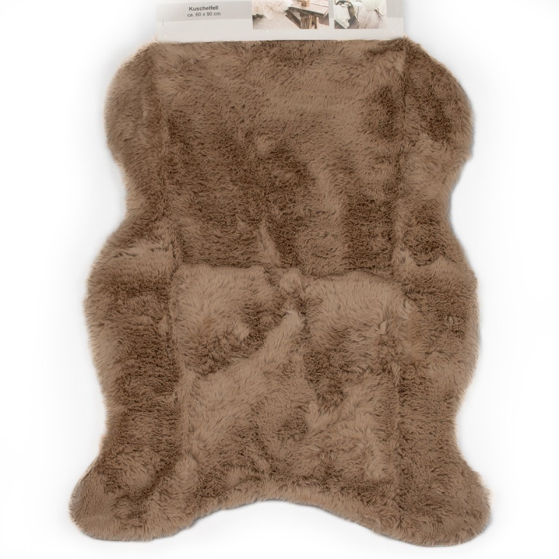 Avax koberec / kožešinová předložka CHLUP, béžová, 60x90cm