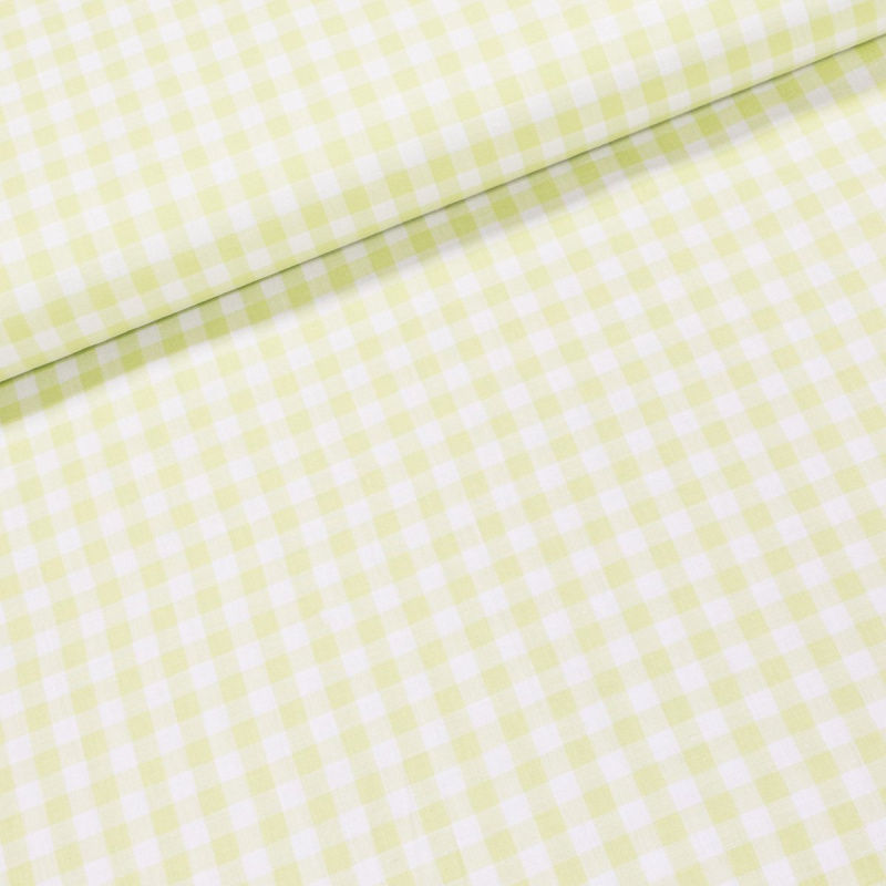 Bavlněný kanafas PEARL LT.GREEN 1x1cm světle zelený, š.160cm (látka v metráži)