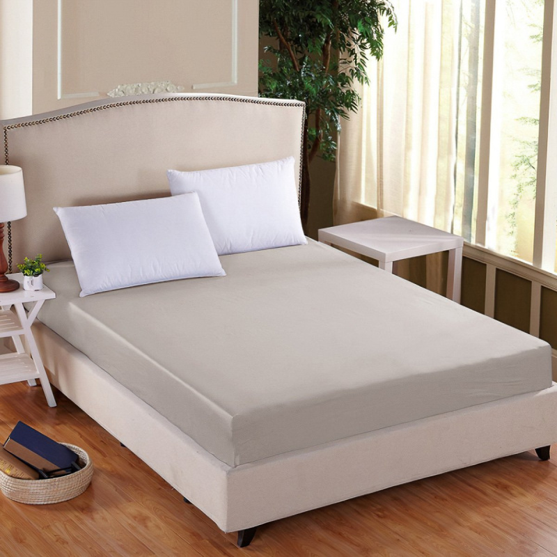 Entuzia Luxusní napínací mako-jersey prostěradlo s lycrou DELUXE 160x200cm elastické, světle šedé