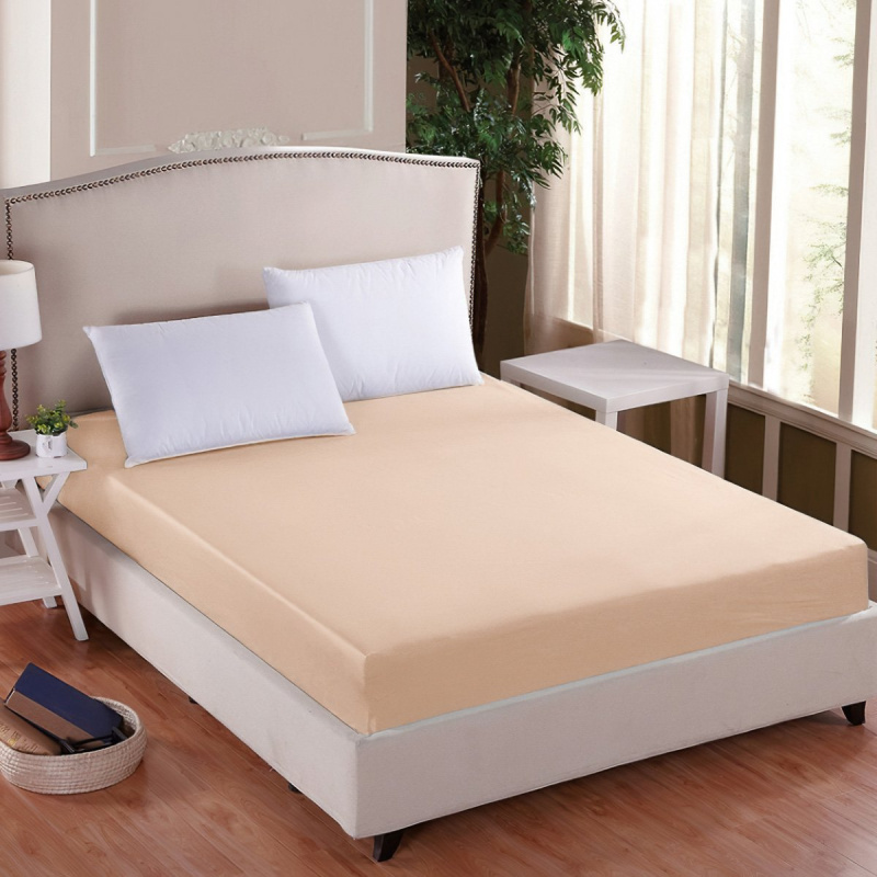 Entuzia Luxusní napínací mako-jersey prostěradlo s lycrou DELUXE 90x200cm elastické, meruňkové