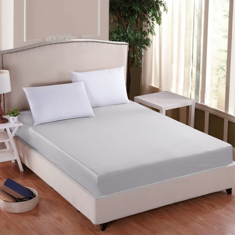 Entuzia Luxusní napínací mako-jersey prostěradlo s lycrou DELUXE 90x200cm elastické, stříbrné