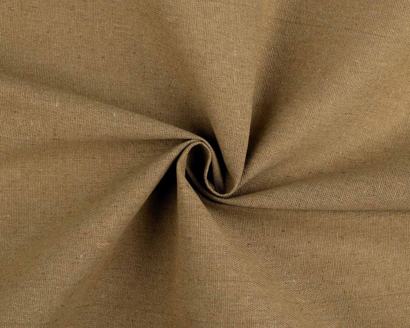 Lněné plátno 380774/61 jednobarevné hnědobéžové, š.150cm (látka v metráži)