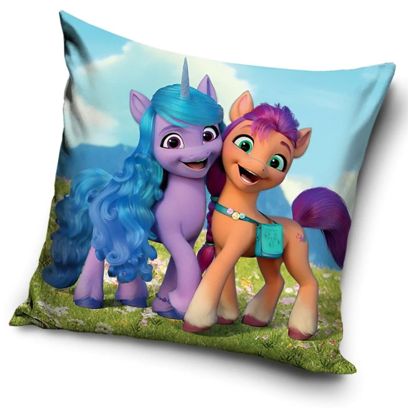 Carbotex dětský polštářek MY LITTLE PONY PRAVÉ PŘÁTELSTVÍ, modrý 40x40cm