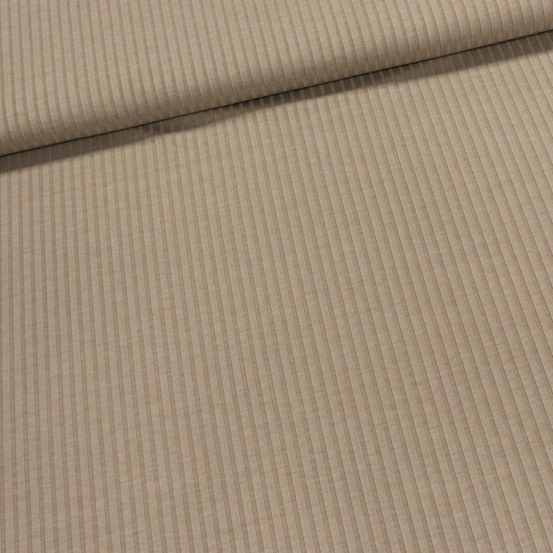 Směsový úplet hránkový STELA N6470, béžový, š.150cm (látka v metráži)