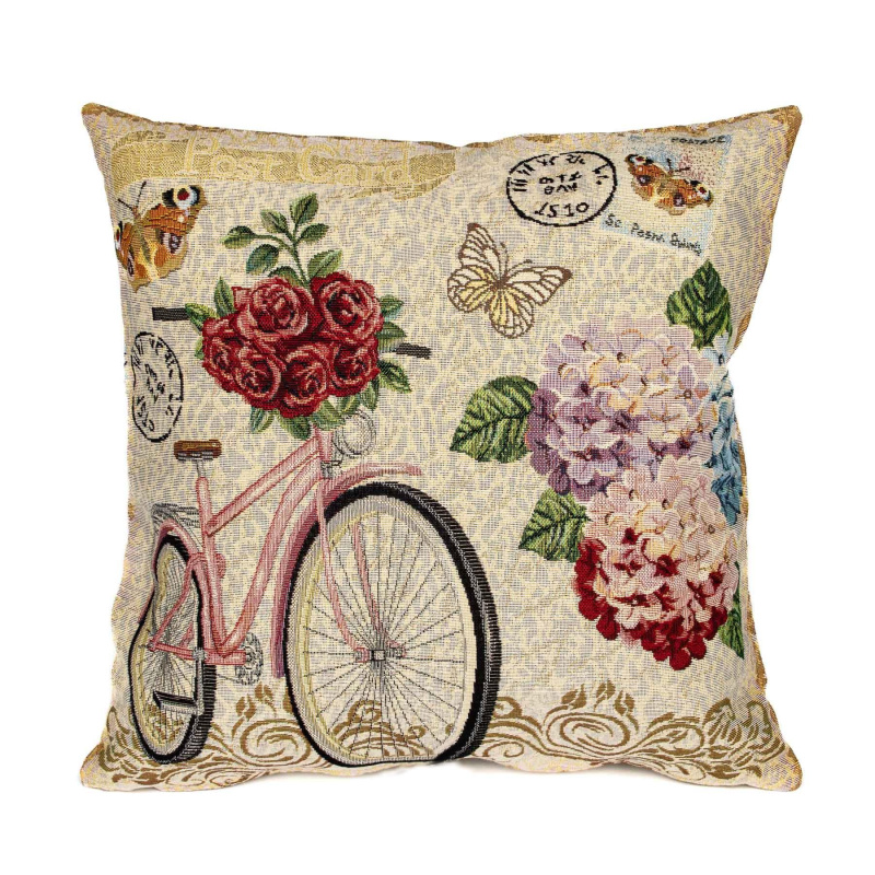 Dekoratex Dekorační povlak na polštářek RETRO RŮŽOVÉ KOLO, 45x45cm