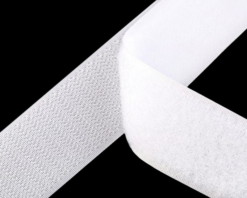 Stoklasa Suchý zip háček + plyš 740601 bílý, šířka 3,8cm (v metráži)