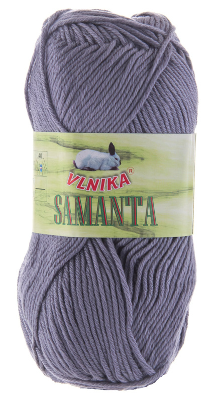 Pletací příze Vlnika SAMANTA 16 středně šedá, klasická, 50g/145m