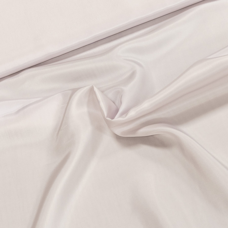 Podšívka viskózová 227, jednobarevná svatební bílá, š.140cm (látka v metráži)