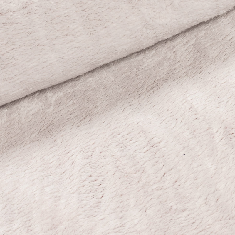 Mikroplyš / coral fleece 6420/321D, jednobarevná smetanová ombré, š.185cm (látka v metráži)