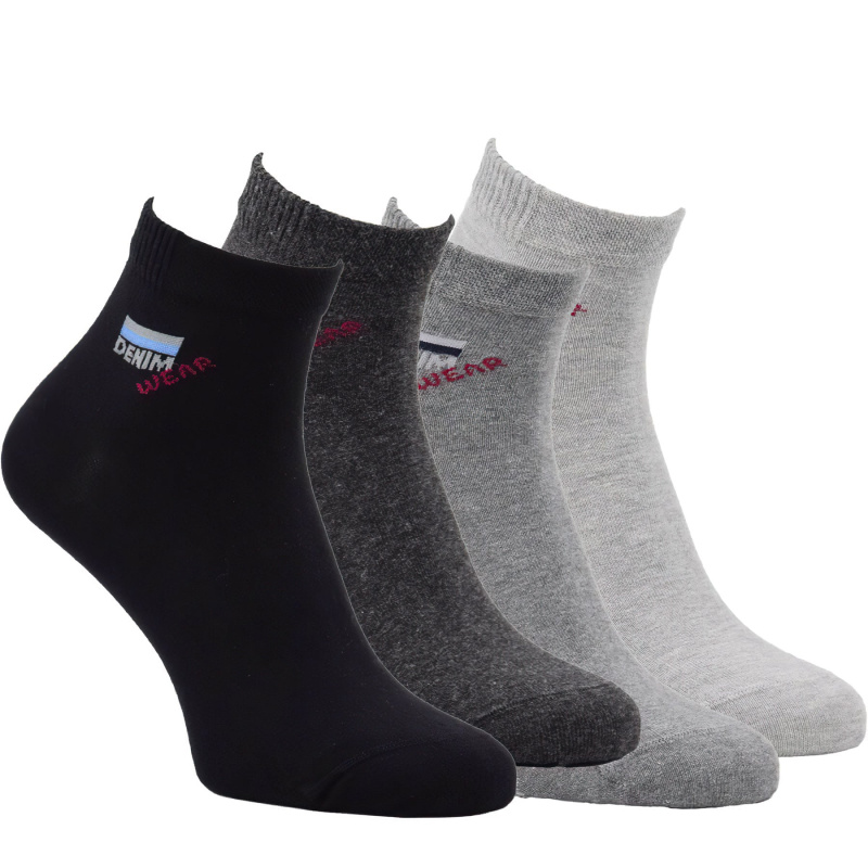 RS Ponožky bavlněné kotníkové 7301324, barevné mix, letní, elastické, pánské, 4 páry, vel. 39-42