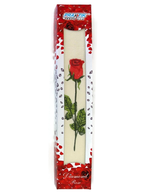 Praktik Dárkové balení froté ručníku 03, červená růže, 50x90cm 1 kus