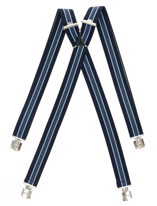 Ranger Šle pánské RANGER Dt30.026, délka 130cm, šíře 3cm, tvar X, modré pruhy