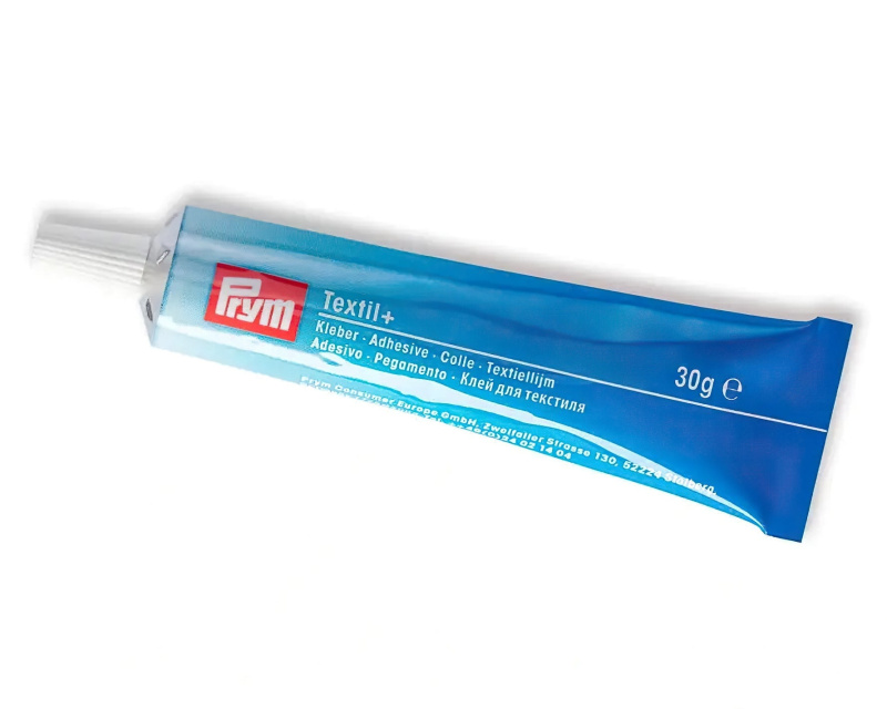Lepidlo universální PRYM na textil a ostatní materiály, průhledné lepidlo v tubě, 30g
